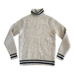 J. Crew Rugged Merino Wool Blend Turtleneck Sweater Sz Small